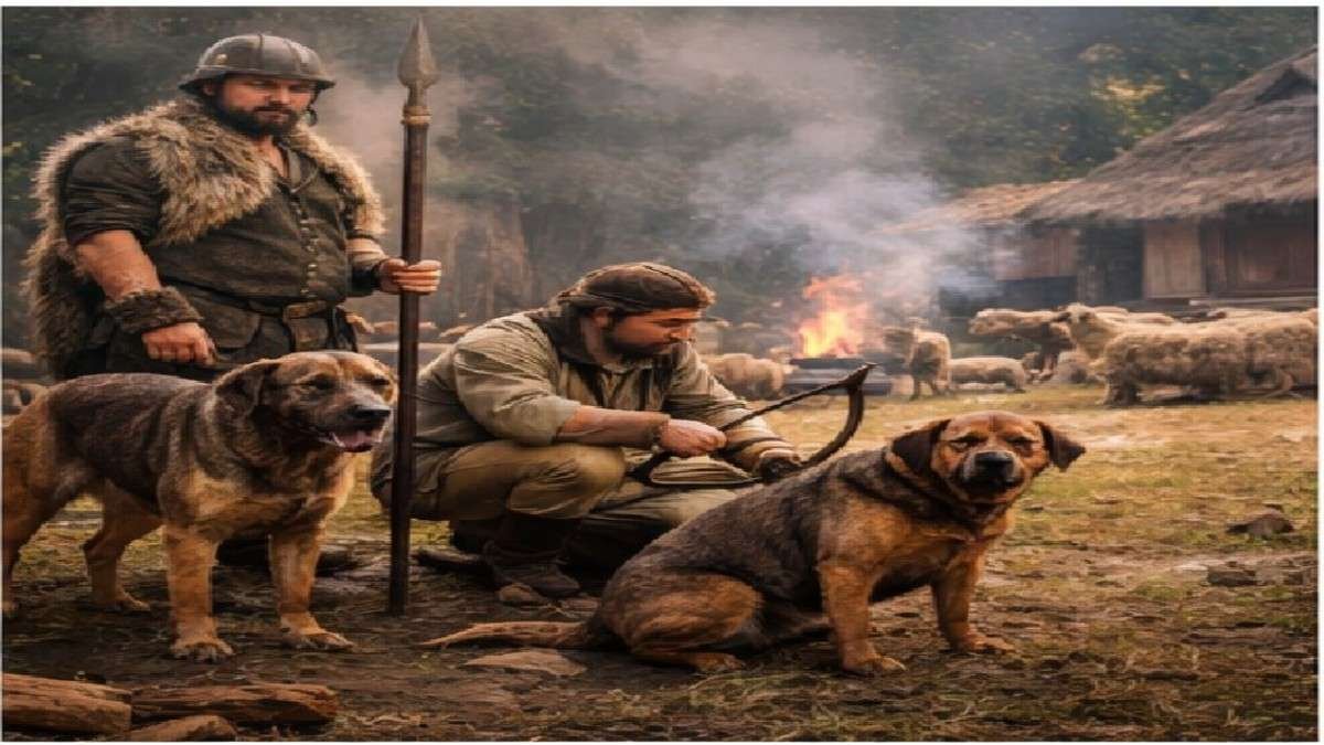 early working dogs helping humans hunt guard and farm