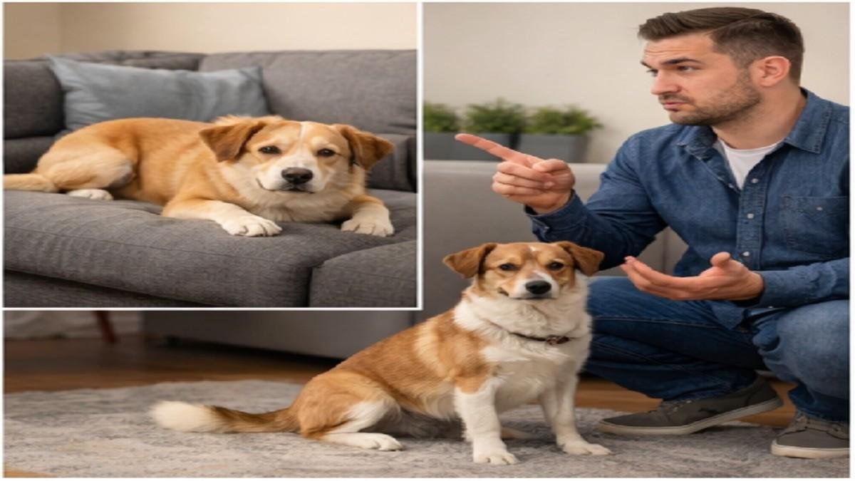 dog confused due to inconsistent training at home